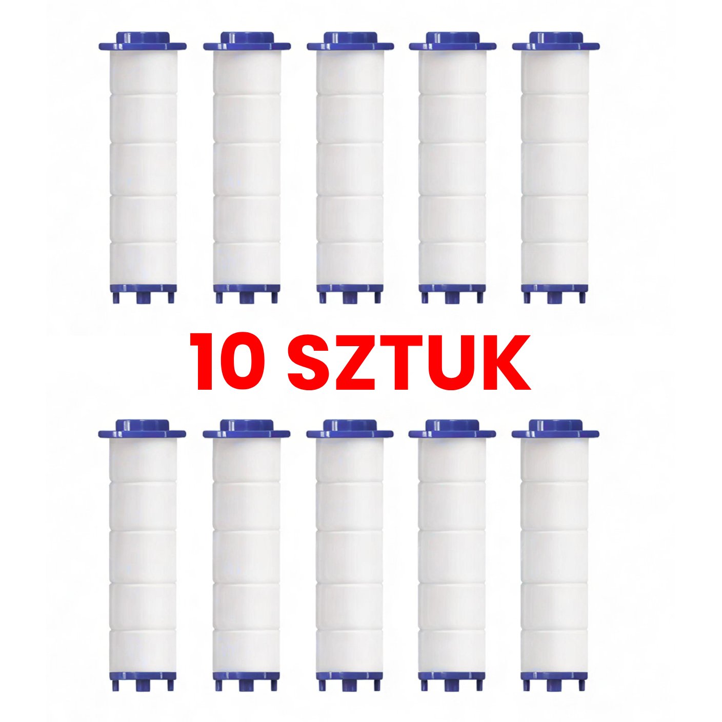 10 szt. wkładów wymiennych do słuchawki prysznicowej EcoShower Pro